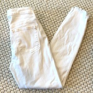 Madewell White 10” High-rise Skinny Jeans. size 27